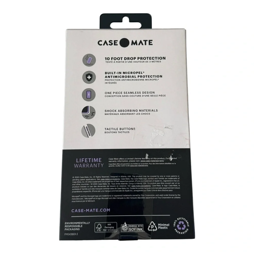 CASE MATE Gold Twinkle Ombre iPhone 12 Pro Max 10 Foot Drop Protection Case NEW